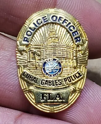 Vintage Obsolete Coral Gables Florida Police Officer Pin • $29.99