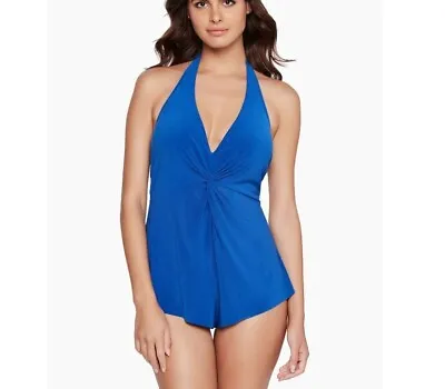 Magicsuit Twister Theresa One Piece Swimsuit 6009943 Sapphire 16 • $64.99
