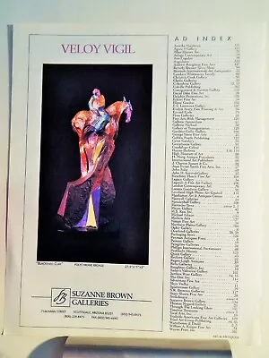 Veloy Vigil Art Piece Vtg Orig  1996 Advertisement • $17.34