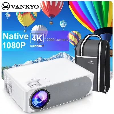 VANKYO V630 4K Native 1080P 300  LED Video Projector Home Theater Cinema HDMI US • $37.59
