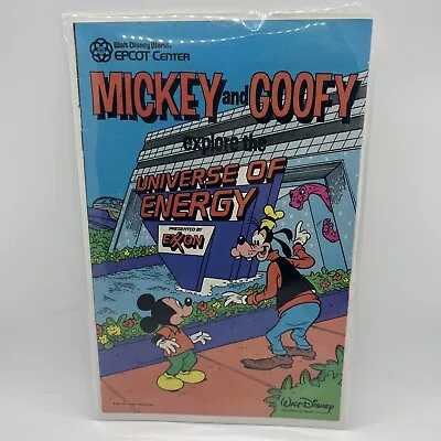 Walt Disney World EPCOT Center Mickey Goofy Comic Book Universe Of Energy 1985 • $18.50