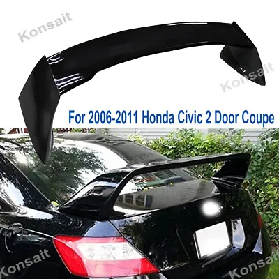 Rear Trunk Wing Spoiler For 2006 2007-2011 Honda Civic 2DR Coupe Mugen Style RR • $79.59