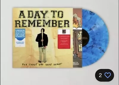 A Day To Remember FOR THOSE WHO HAVE HEART Blue Smoke VINYL LP X/1000 *Sealed* • $39.99