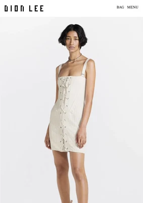 $160 • Buy Dion Lee Laced Corset Mini Dress-RRP$750