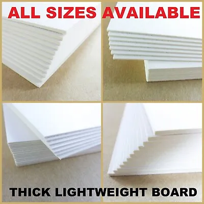 Backing Board Cardboard Craft Card Thick Paper Mount Model Art Kraft A5 A4 A3 A2 • £5.19