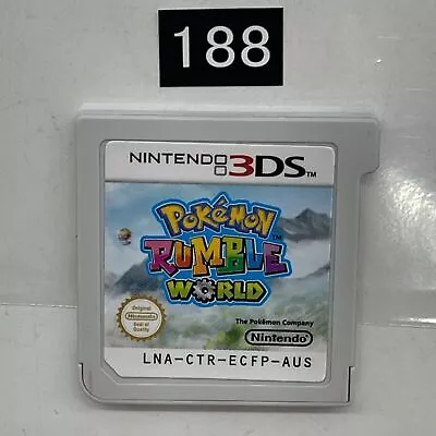 Pokemon Rumble World Nintendo 3DS Game Cartridge PAL Oz188 • $64.95