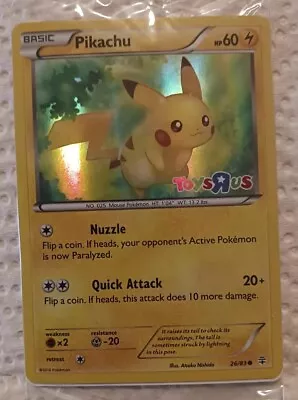 EXCLUSIVE - Pokemon - PIKACHU - TOYS R US Promo - Card 26/83 - Holo **SEALED**  • $15.50