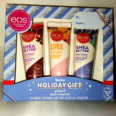 EOS Shea Better Hand Cream Gift Set 2.5 Oz. 3 Pk - Citrus Pomegranate Lavender • $10