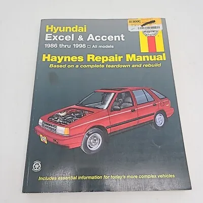 Hyundai Excel & Accent 1986-1998 Haynes Repair Manual #43015 • $7