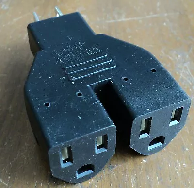 NEMA 5-15P To 2 5-15R Household 3-Prong Heavy Duty Dual Outlets Adapter Current  • $8.99