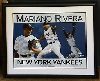 Mariano Rivera Autographed 16x20 Framed Photo Collage Yankees Steiner MLB COA • $395.95