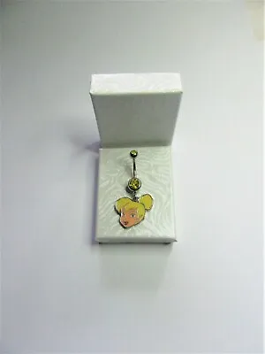 New Double Sided Disney World Tinkerbell Pretty Face Belly Navel Bar • £18.95