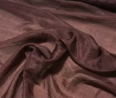 Hand Dyed MAHOGANY BROWN China Silk HABOTAI Fabric • $11.99