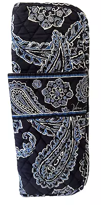 BLUE BANDANA Curling Iron Flat Iron Cover Holder Vera Bradley Travel EUC • $19