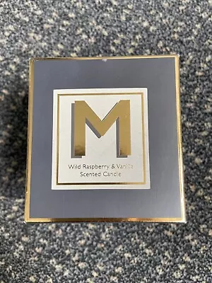 NEW Landon Tyler Wild Raspberry & Vanilla Alphabet Scented Candle Letter M Boxed • £3.95