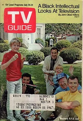  1970 TV Guide July 25 - Mayberry RFD; Negroes On TV; Juliet Mills; Ray Stevens • $23.20
