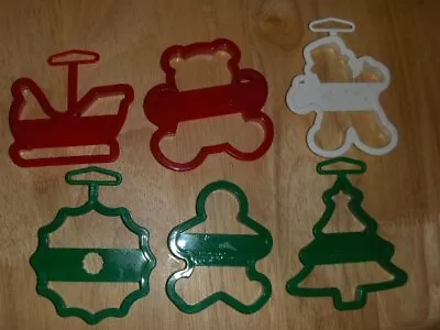 Vintage Set Of 6 Christmas Cookie Cutters  • $14.99