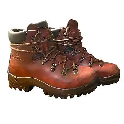 Scarpa Womens Chestnut Italian Leather Vibram Hiking Mountaineering Boots - Sz 7 • £95.55