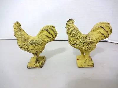 Vintage  Miniature Cast Iron Chickens / Sheep Set Farm Barn -Set Of 3 • $25