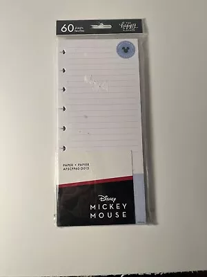 RARE Mickey Mouse Skinny Classic Filler Paper  The Happy Planner 60 Shts • $9