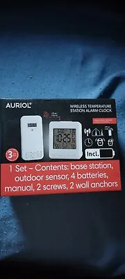 £11.05 • Buy Auriol Wireless Temperature Station Alarm Clock With 328 Foot Range