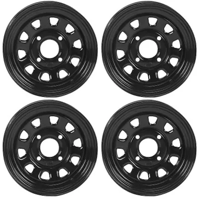 4 ATV/UTV Wheels Set 12in ITP Delta Steel Black 4/110 5+2 H700 • $278.77