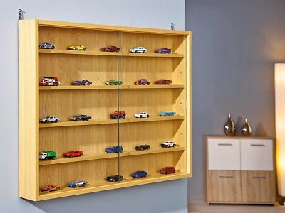 £107.32 • Buy Modern Wall Display Cabinet Glass Laminated Models Collections Shelf Multicolour