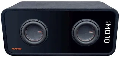 $619 • Buy Memphis Audio Mojo Mini Dual 8  Loaded Subwoofer Enclosure