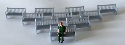 Platform/Park Benches. 1:75 Scale (OO Gauge Model Railway) - Suit Hornby 00 • £7.99