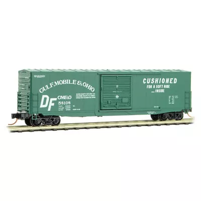 Gulf Mobile & Ohio 50' Standard Box Car Single Door MTL#180 00 010 N SCALE • $26.90