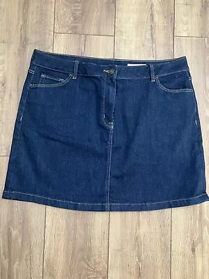 Marks & Spencer Stretchy Denim Skirt Size 18 BNWOT • £10