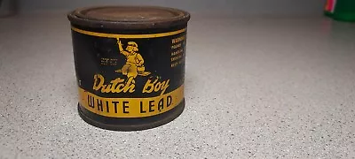 Vintage Advertising DUTCH BOY White Lead 1 Lb. Paint Can Full • $39.99