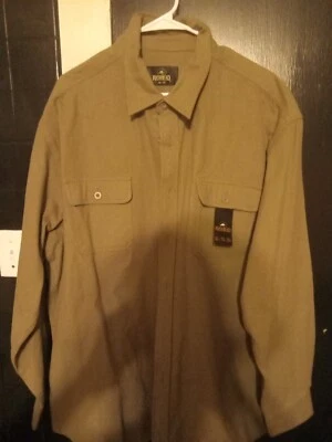 $12 • Buy Vintage Red Head Chamois Flannel Shirt Men XL Beige Outdoor Lumberjack Heavy