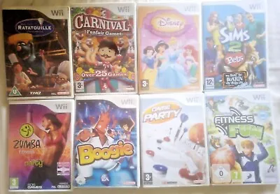 £21.99 • Buy Wii Games X9: Sims 2 Pets Family Fitness Fun Enchanted Journey Ratatouille Etc.