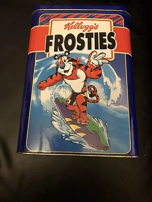 Kellogg's Frosties Vintage Tin.  Rare Vintage Frosties Cereal Tin • £30