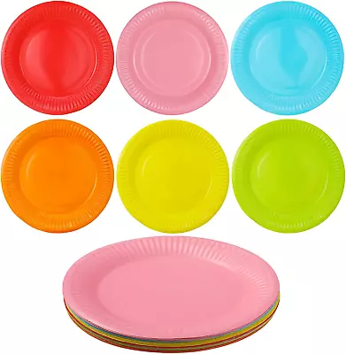 £7.40 • Buy FANTESI Colorful Party Paper Plates, 30 Pack 7 Inch Picnic Plates Round Dessert 