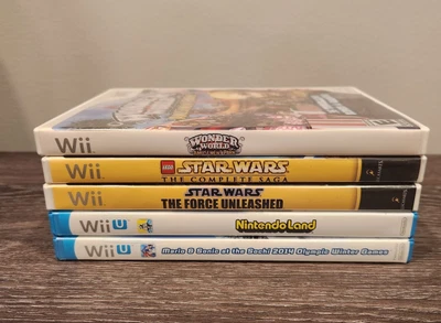 $37 • Buy 5 Wii & Wii U Games - Star Wars, NintendoLand, Sonic And Mario