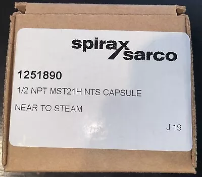 SPIRAX SARCO MST21 Steam Trap Thermostatic 1/2NPT Oem 1251890 Steris P117903554 • $250