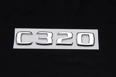 Trunk Lid Rear Emblem Badge Chrome Letters C 320 Fits Mercedes W203 C-Class C320 • $14.99