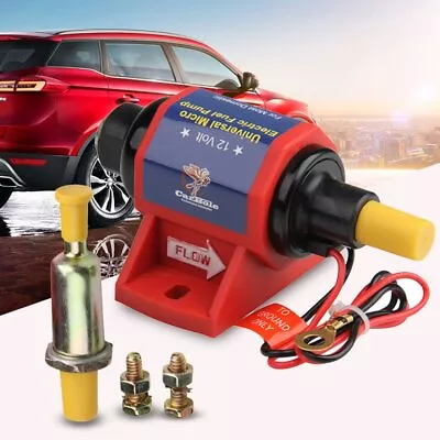 $23.99 • Buy Universal Electric Inline Fuel Pump Carburetor 4-9 PSI 32 GPH Gas Diesel Alcohol
