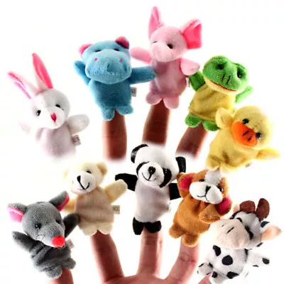 Soft Plush Animal Finger Puppet Set Of 10 • $9.99