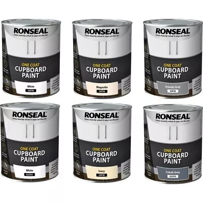 Ronseal Water Based Melamine & MDF One Coat Cupboard Paint - All Colours - 750ml • £22.99