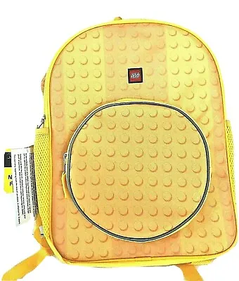 £15.49 • Buy Lego Backpack Yellow Gold 2 Year Warranty Brick Night Reflective School Gift New