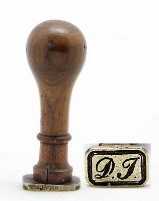 Antique Wax Seal With The Monogram / Name Initials / Letters: D.J Or D.I • $90