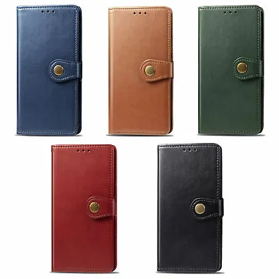 Card Holder Buckle Wallet Case Cover For Samsung S10 5G J5 Prime A8 A5 A7 2018 • $13.18