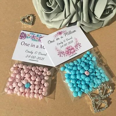 £1.95 • Buy 10 X Personalised Millions Sweet Favours Thank You Gift Wedding Christening DIY
