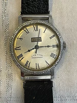 Vintage Bulova Manual Wind Agon Chrom Watch Corp Lot Old Estate 33mm • $15