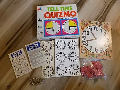 Vintage Milton Bradley Tell Time Quizmo No. 9375 - New Open Box • $25