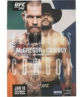 UFC Unisex 246 McGregor Vs Cowboy Official Program Blue One Size • $31.99