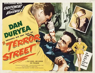 Terror Street 1953 Dvd. Dan Duryea. Copy Of Public Domain Film. Disc Only • £3.95